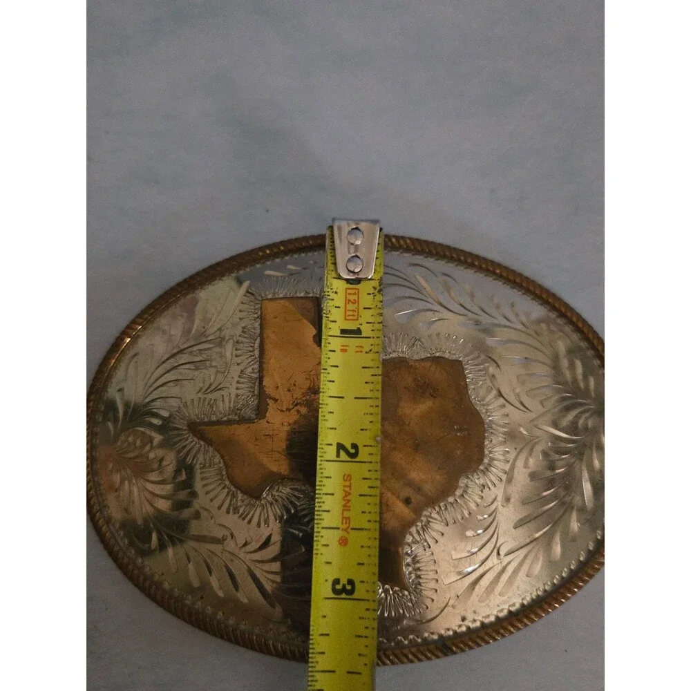 Vtg. Wil-Aren Western Texas Large Belt Buckle (O-17)
